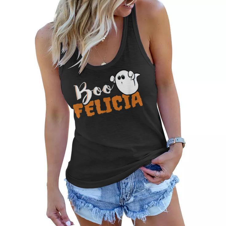 Boo Felicia- Halloween Trick Or Treat Funny  Women Flowy Tank
