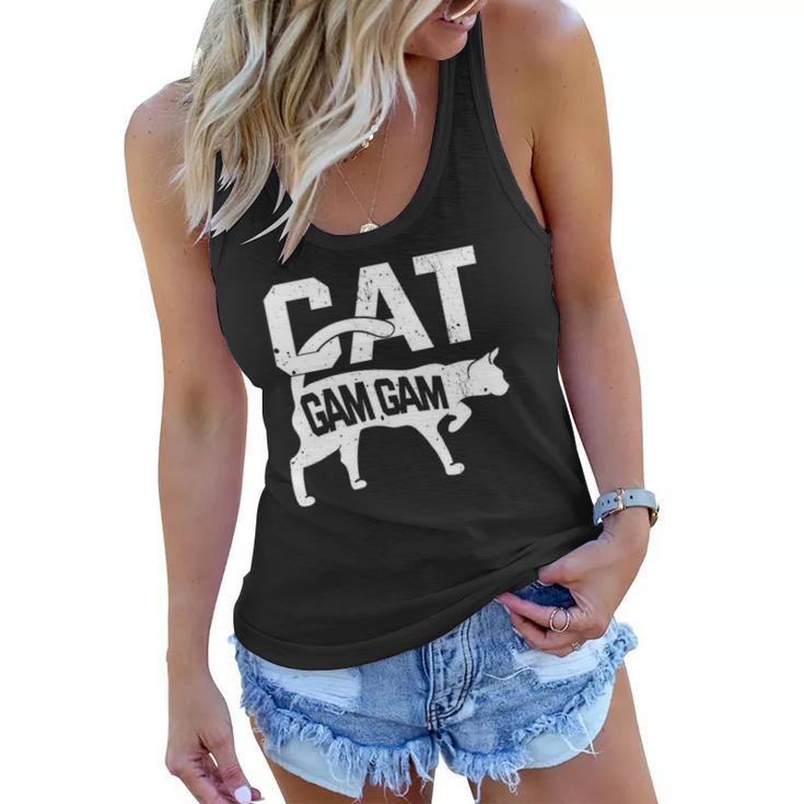 Cat Gam Gam Kitten Pet Owner Meow Women Flowy Tank