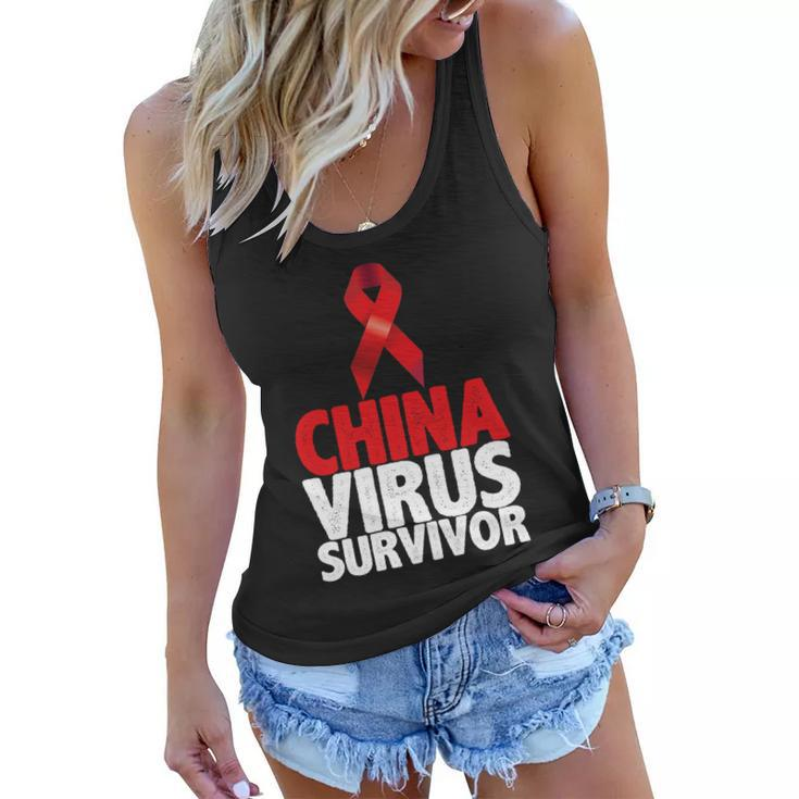 China Virus Survivor Tshirt Women Flowy Tank