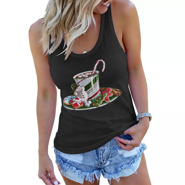 Christmas Hot Chocolate Women Flowy Tank