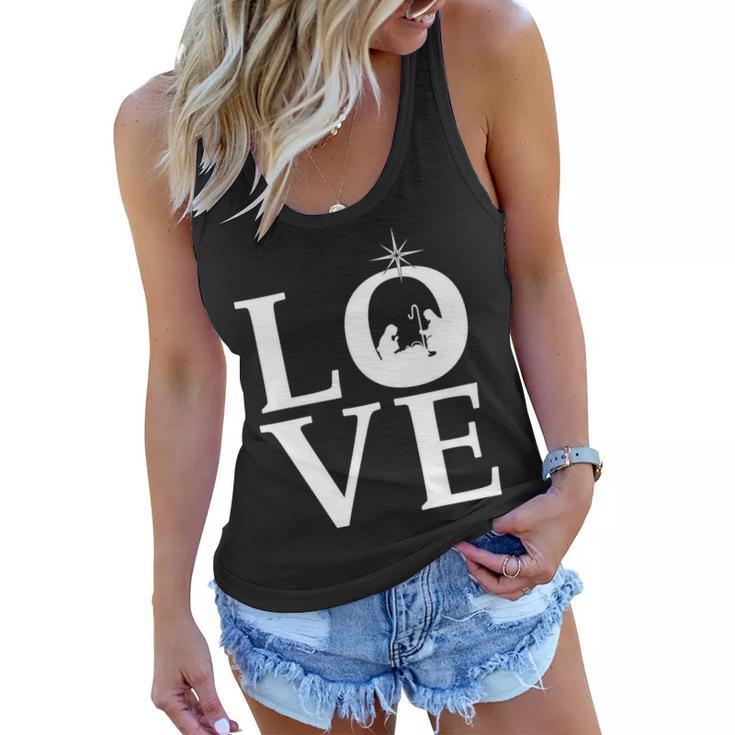 Christmas Nativity Love Women Flowy Tank