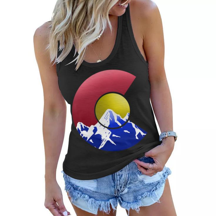 Colorado Mountains Tshirt Women Flowy Tank
