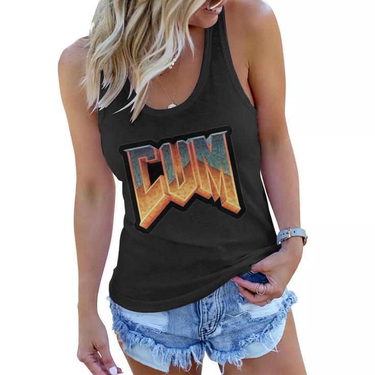 Cum Doom Tshirt Women Flowy Tank