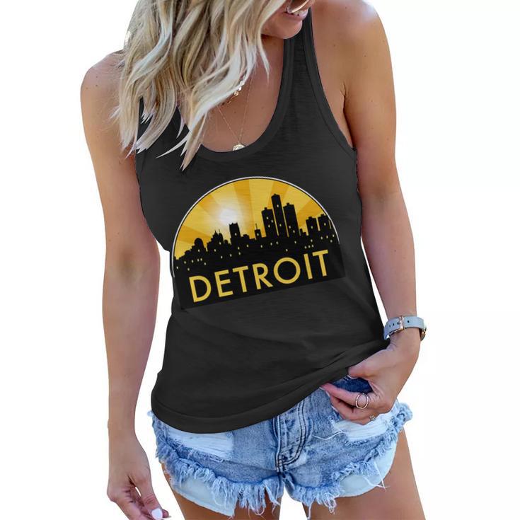 Detroit Record Logo Women Flowy Tank