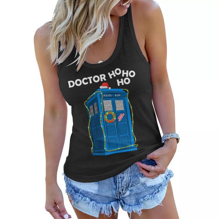 Doctor Ho Ho Ho Funny Christmas Graphic Design Printed Casual Daily Basic Women Flowy Tank
