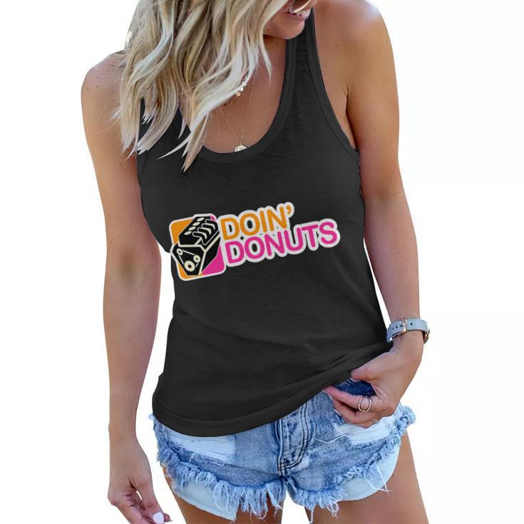 Doin Donuts Tshirt Women Flowy Tank