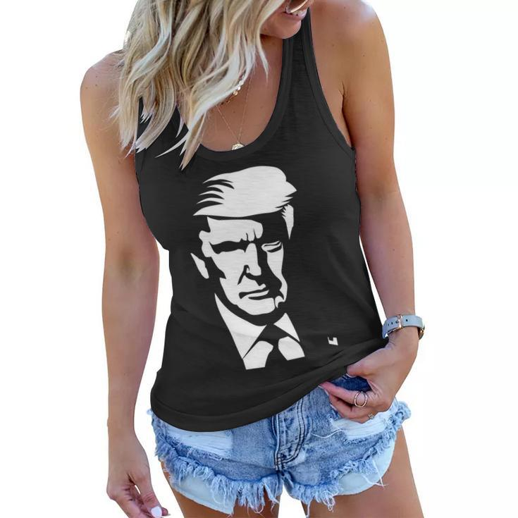 Donald Trump Silhouette Tshirt Women Flowy Tank