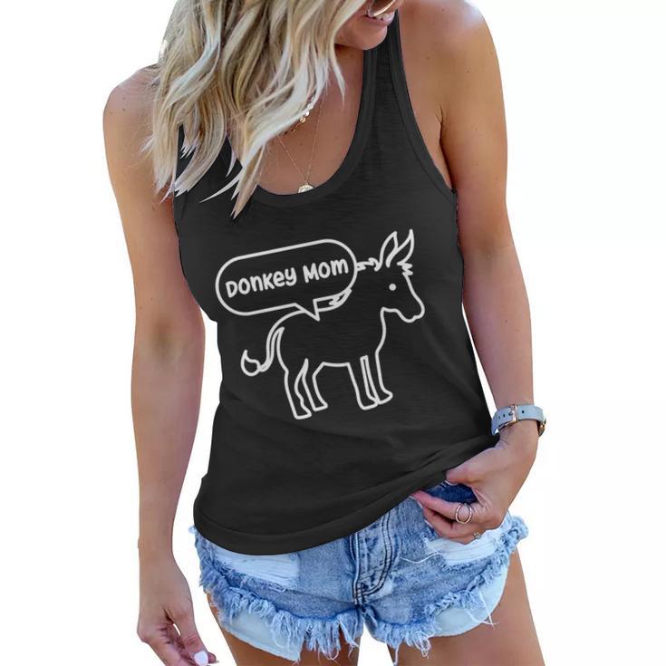 Donkey Mom Cute Farm Animal Agriculture Gift Women Flowy Tank