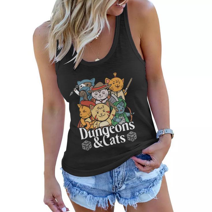 Dungeons And Cats Women Flowy Tank