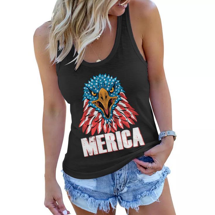 Eagle Mullet 4Th Of July Usa American Flag Merica Gift V6 Women Flowy Tank