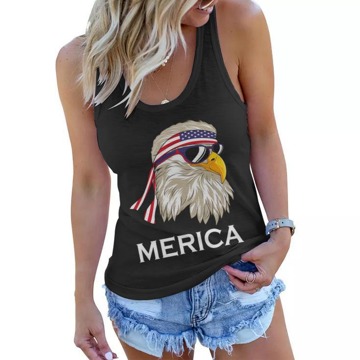 Eagle Mullet 4Th Of July Usa Merica Funny 4Th Of July Gift Women Flowy Tank