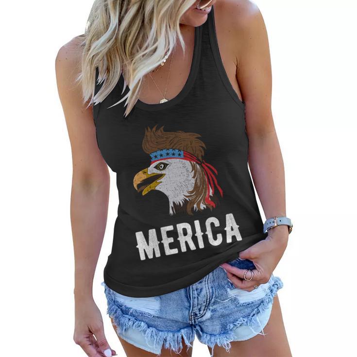 Eagle Mullet 4Th Of July Usa Patriot Merica Cool Gift Women Flowy Tank