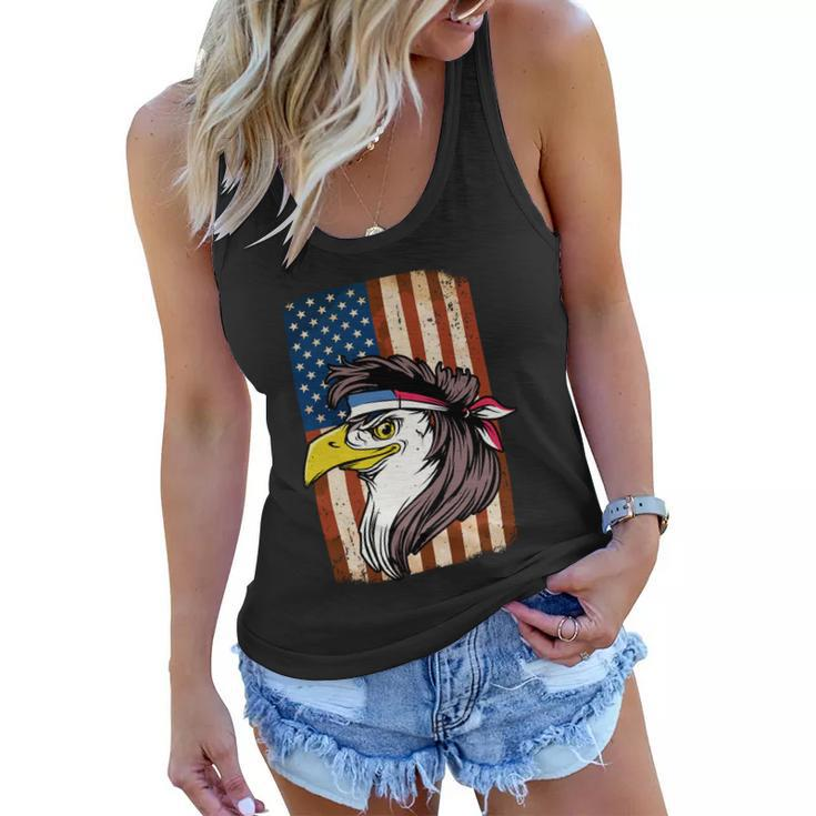 Eagle Mullet Usa American Flag Merica 4Th Of July Meaningful Gift V2 Women Flowy Tank