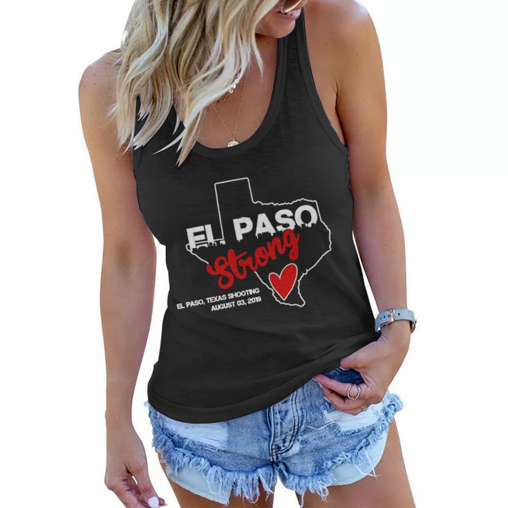 El Paso Strong Texas Shooting Tshirt Women Flowy Tank