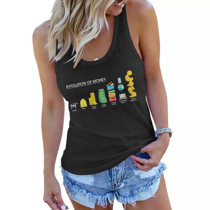 Evolution Of Money Tshirt Women Flowy Tank