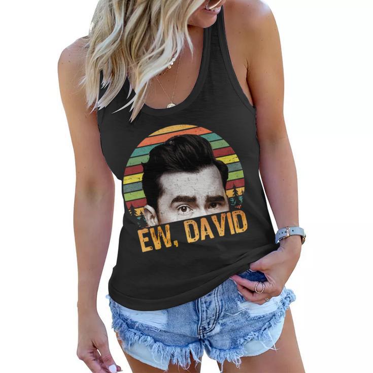 Ew David Funny Retro Women Flowy Tank