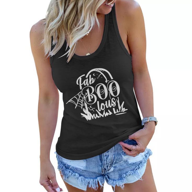 Fab Boo Lous Funny Halloween Quote Women Flowy Tank