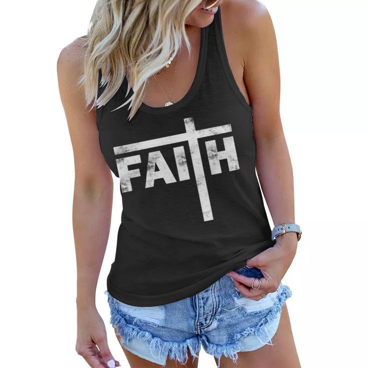 Faith Cross Logo Women Flowy Tank