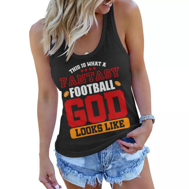Fantasy Football God Tshirt Women Flowy Tank