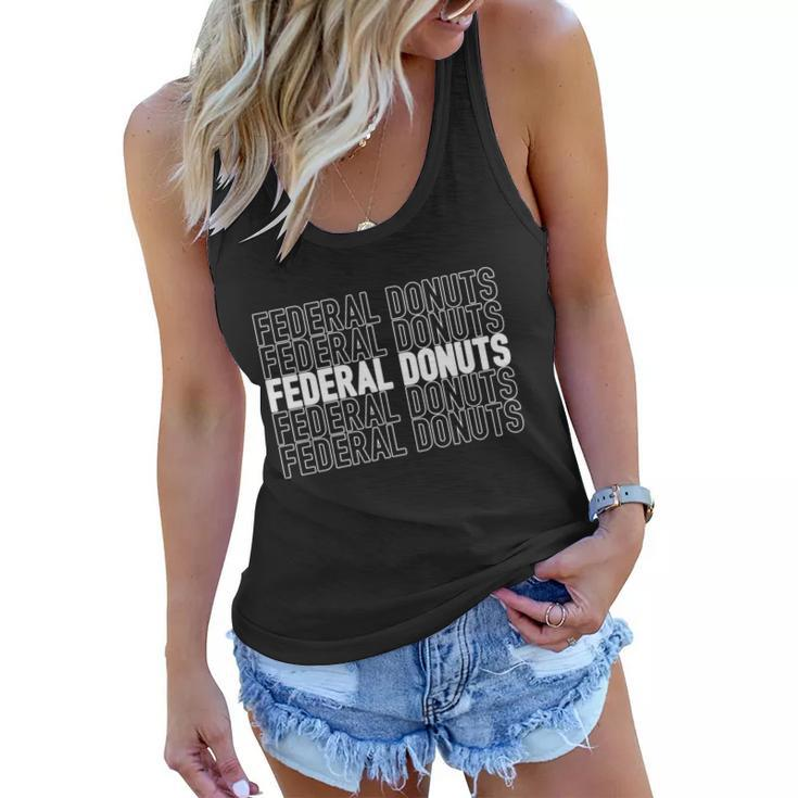 Federal Donuts Repeat Design Donuts Federal Donuts V2 Women Flowy Tank