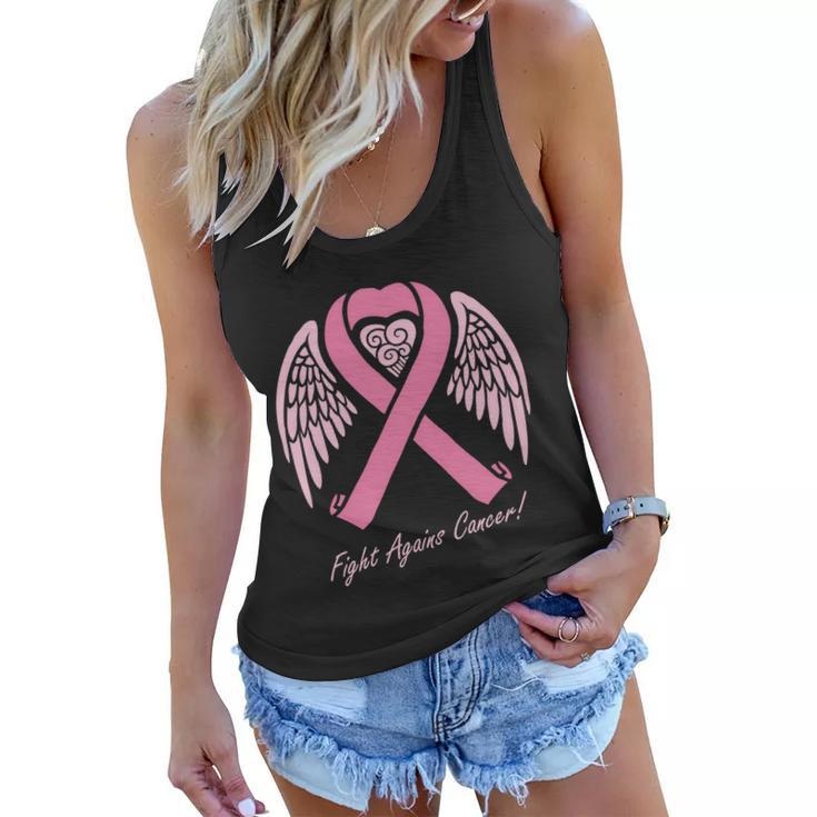 Fight Against Breast Cancer V2 Women Flowy Tank