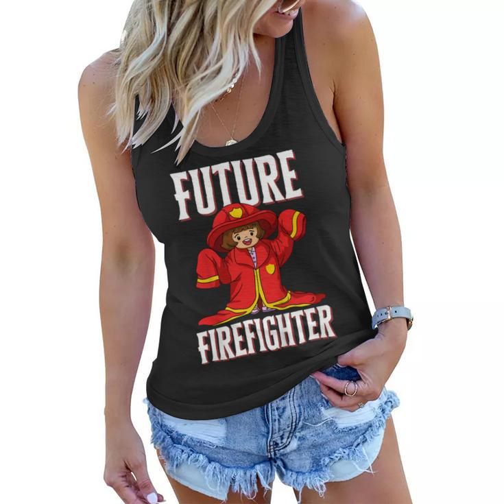 Firefighter Future Firefighter For Young Girls V2 Women Flowy Tank