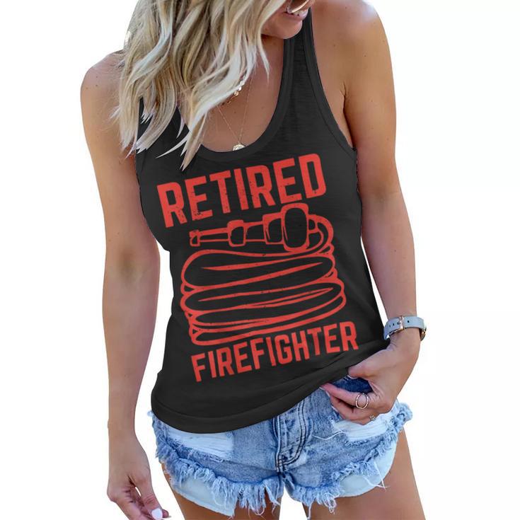 Firefighter Retired Firefighter Pension Retiring V2 Women Flowy Tank