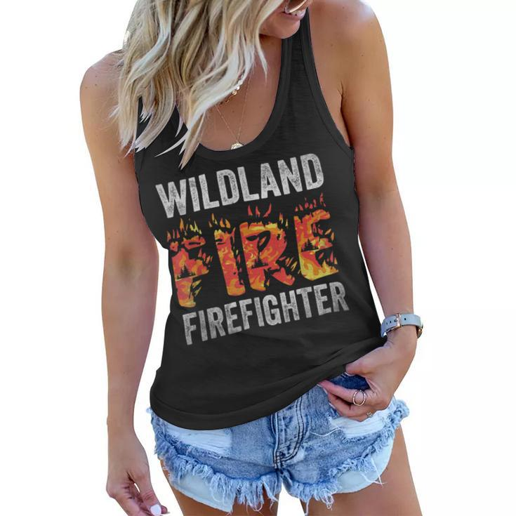 Firefighter Wildland Fire Rescue Department Firefighters Firemen V3 Women Flowy Tank