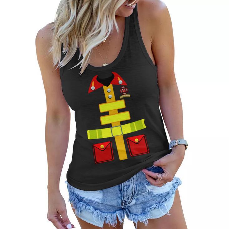 Fireman Costume Firefighter Halloween Uniform Tshirt Women Flowy Tank