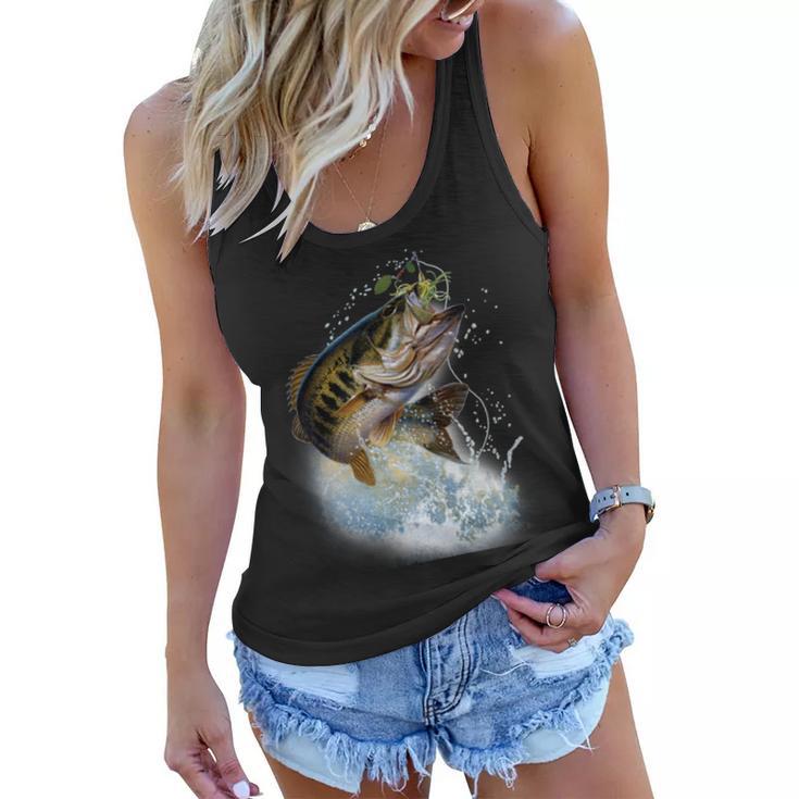 Fish And Hook Tshirt Women Flowy Tank