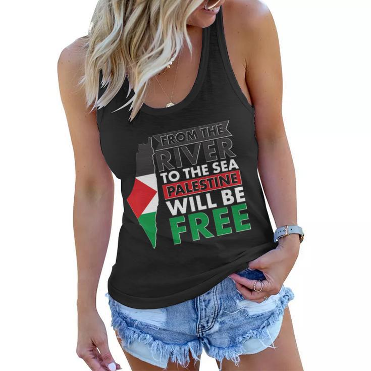 From The River To The Sea Palestine Will Be Free Tshirt Women Flowy Tank