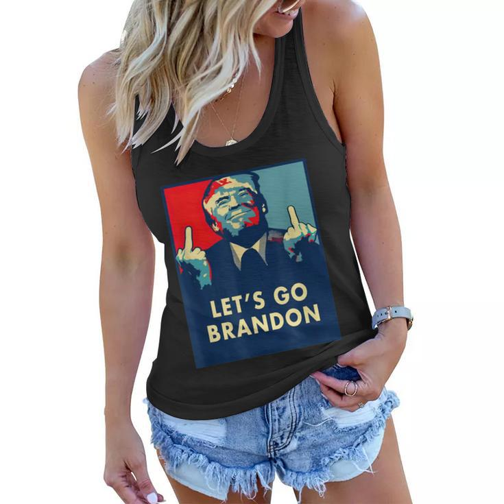 Funny Anti Biden Donald Trump Let’S Go Brandon Women Flowy Tank