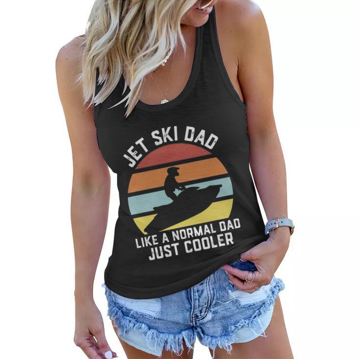 Funny Jet Ski Dad Women Flowy Tank