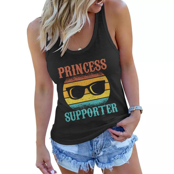Funny Tee For Fathers Day Princess Supporter Of Daughters Gift Women Flowy Tank
