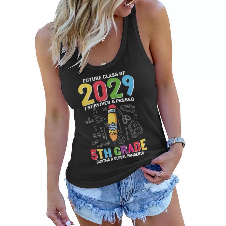 Future Class Of 2029 5Th Grade Back To School First Day Of School Women Flowy Tank