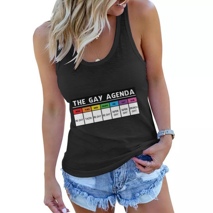 Gay Pride Agenda Lgbt Pride Month Women Flowy Tank