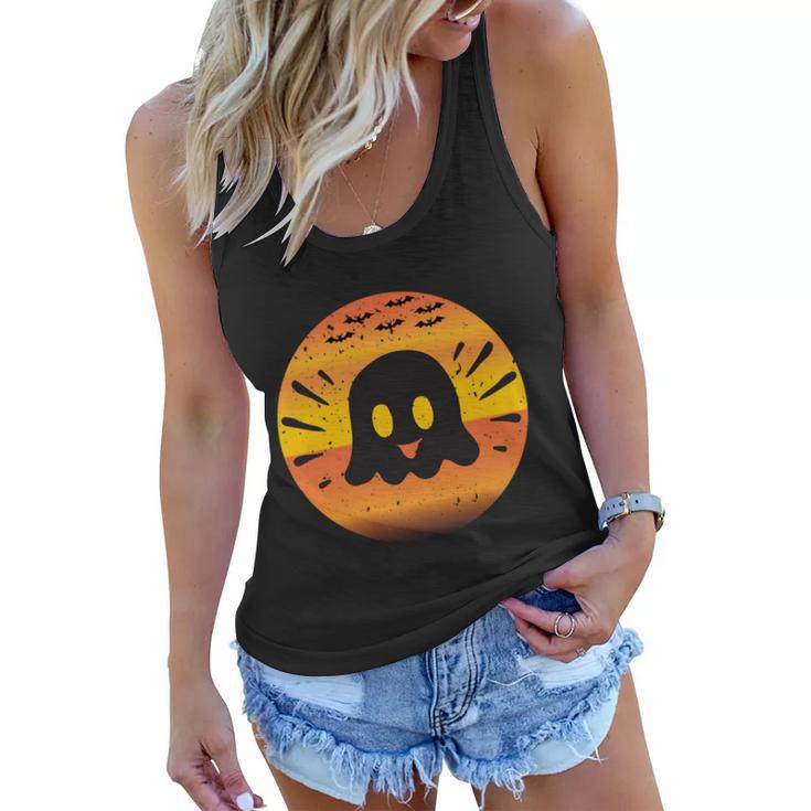 Ghost Boo Funny Halloween Quote V3 Women Flowy Tank