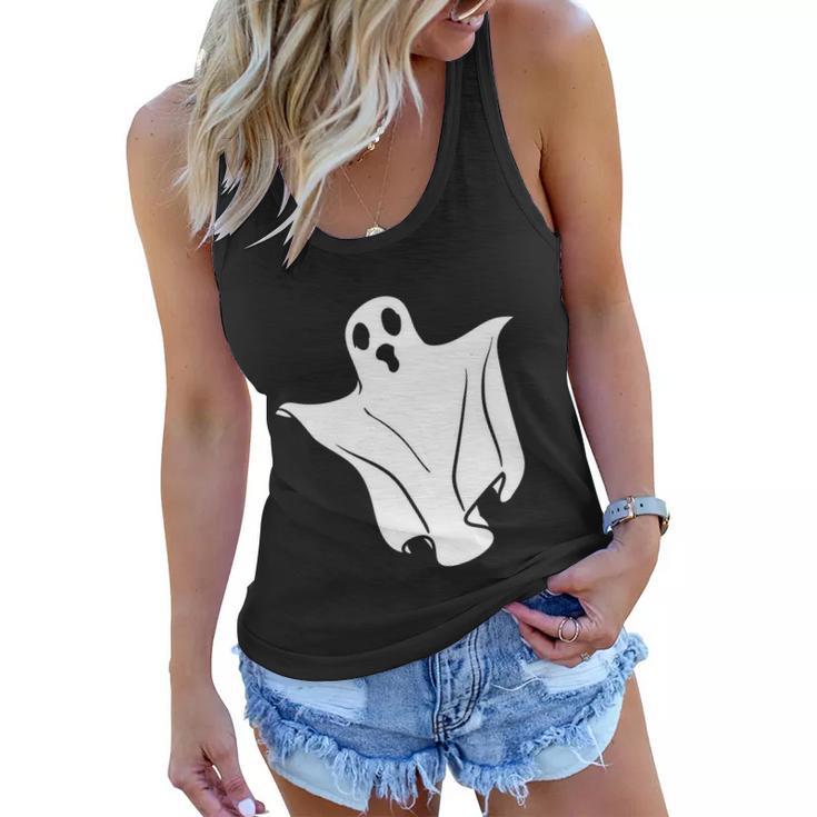 Ghost Boo Funny Halloween Quote V6 Women Flowy Tank