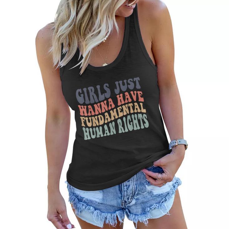 Girls Just Wanna Have Fundamental Rights Feminist Women Flowy Tank