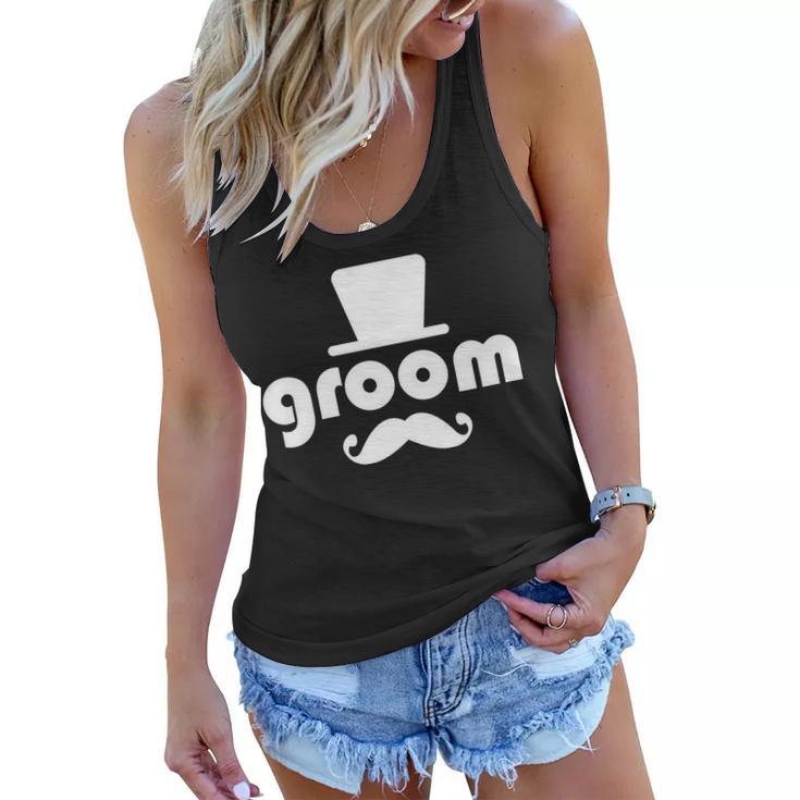 Groom Bachelor Party Tshirt Women Flowy Tank