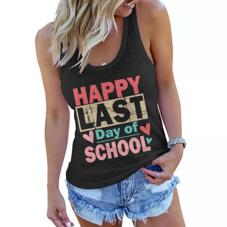 Happy Last Day Of School Funny Gift V2 Women Flowy Tank