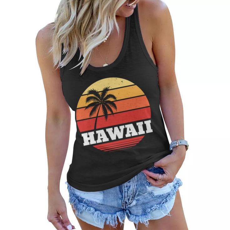 Hawaii Retro Sun Tshirt V2 Women Flowy Tank