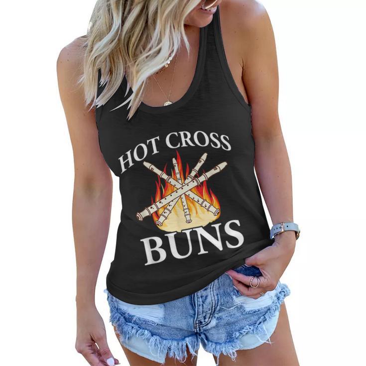 Hot Cross Buns Funny Women Flowy Tank