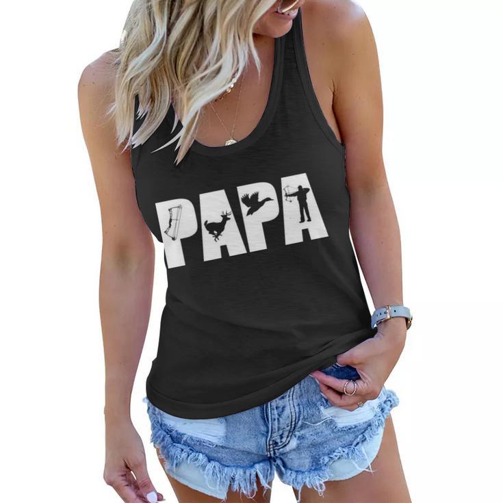 Hunting Papa Tshirt Women Flowy Tank