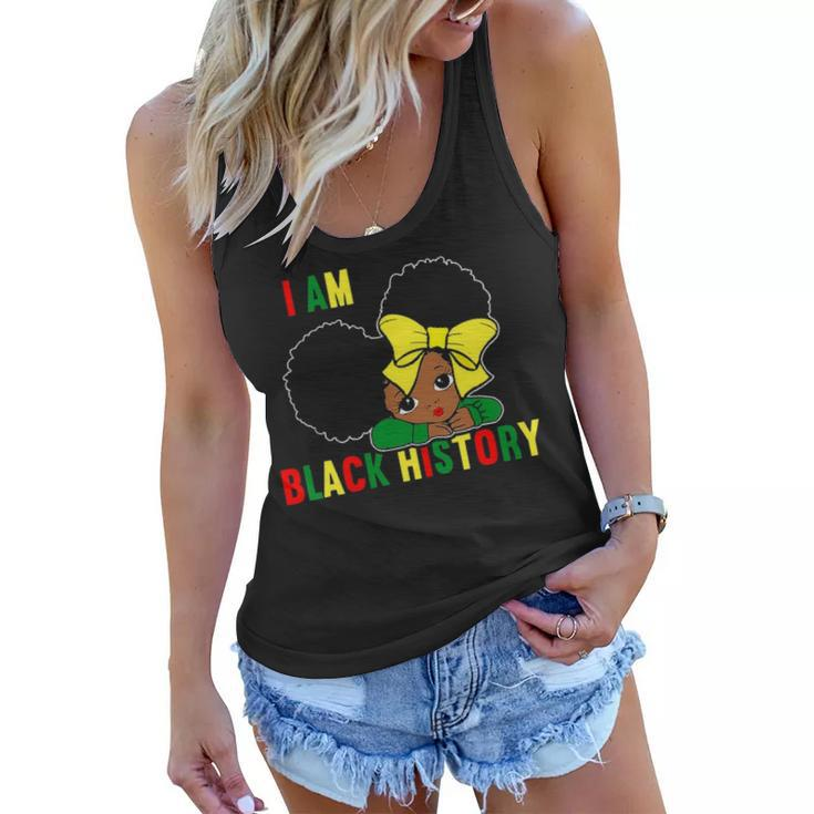 I Am The Strong African Queen Girls   Black History Month V2 Women Flowy Tank