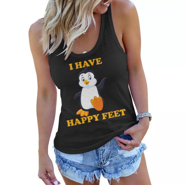 I Have Happy Feet Women Flowy Tank