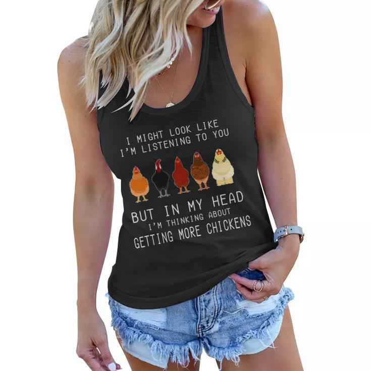I Might Look Like Im Listening To You But In My Head Tshirt Women Flowy Tank