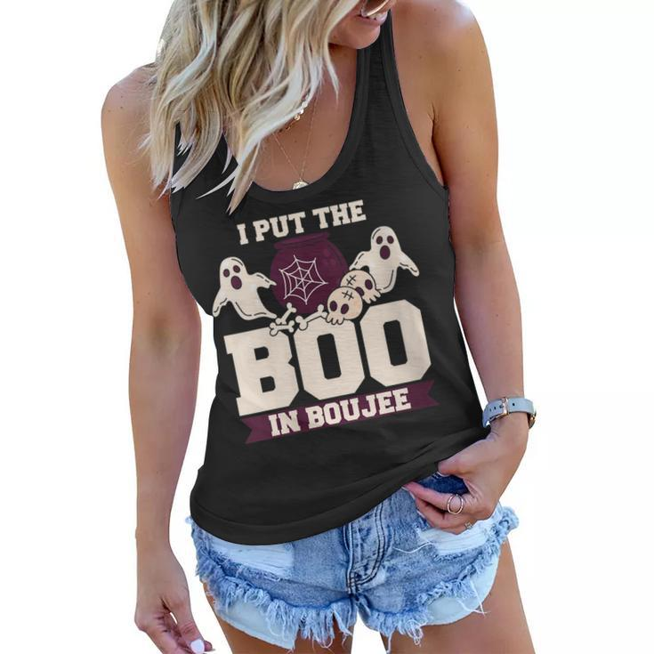 I Put The Boo In Boujee Boo Halloween Party Women Flowy Tank