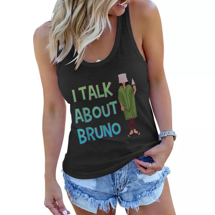 I Talk About Bruno Funny Kids Music Women Flowy Tank