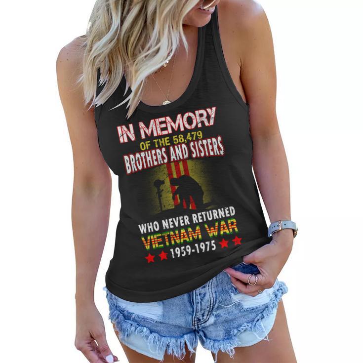 In Memory Of Vietnam Brothers And Sisters Women Flowy Tank